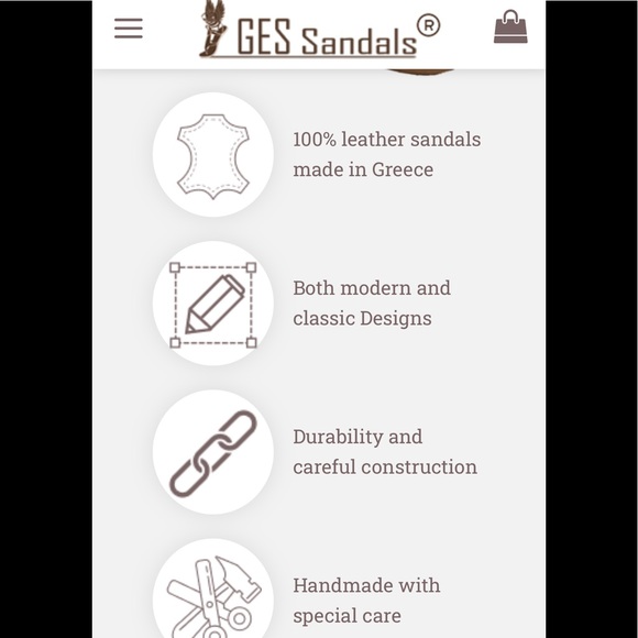 Greek Leather Gladiator Sandals - Picture 2 of 5